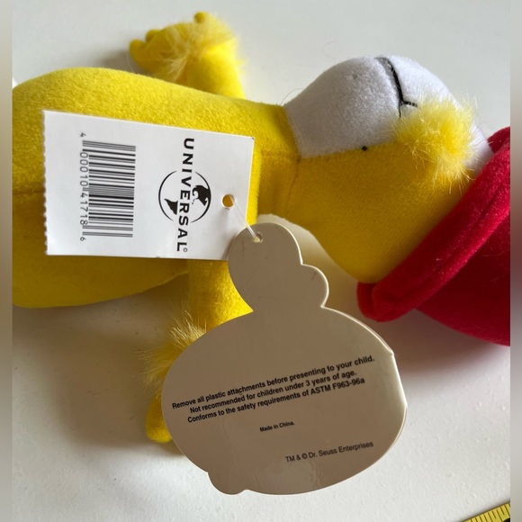 NWT Dr.Seuss Sam I Am Cat In The Hat Plush 9" Universal Studios Vintage 1998 toy - Picture 6 of 8